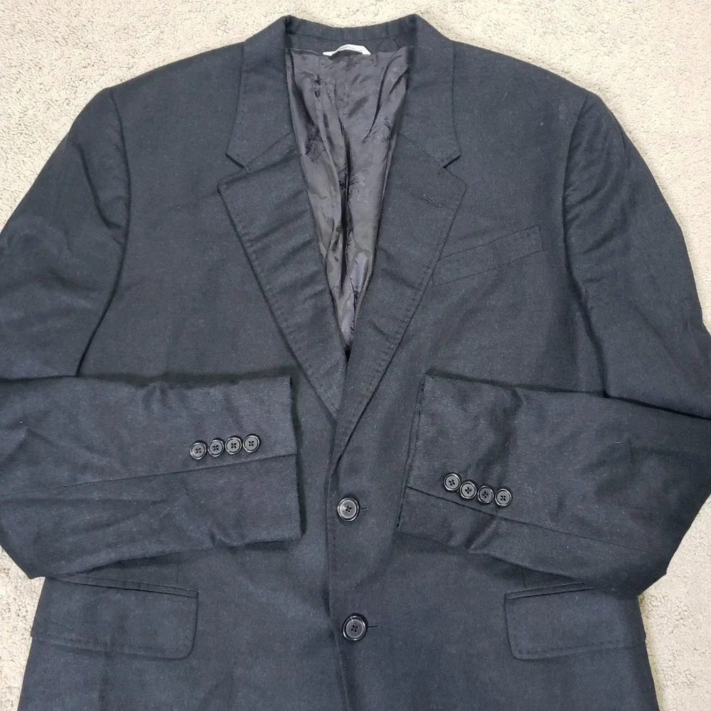 Billy Reid Blazer Mens 44R Black Wool Silk Cashmere Sport Coat Italy Jacket